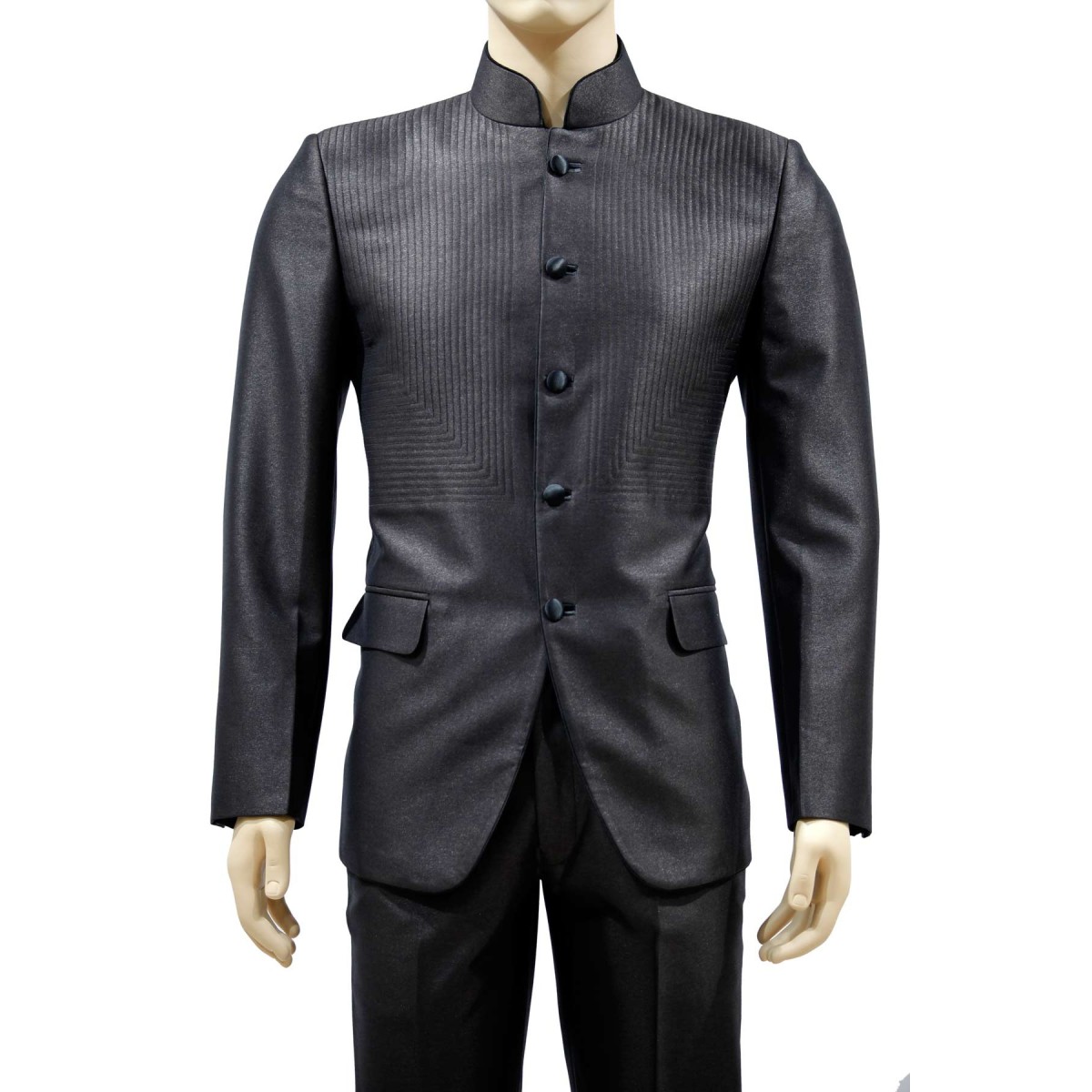 round neck suit