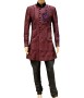 AUM DESIGN EMBROIDERED LIGHT MAROON OUTFIT SHERWANI